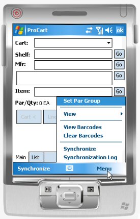 Using ProCart to Record Par Cart Item Counts